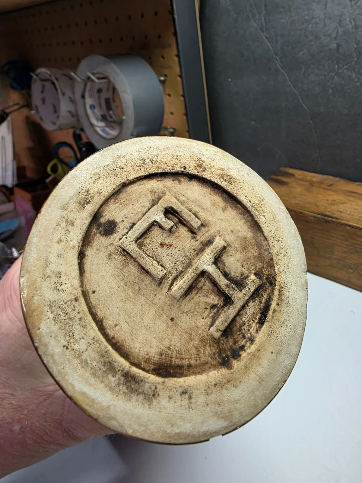 Vintage Arts and Crafts Style Art Pottery Vase, Hand-Signed EH